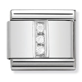 Nomination Composable Classic Link 330301/09 Letter I with CZ in 925 Silver